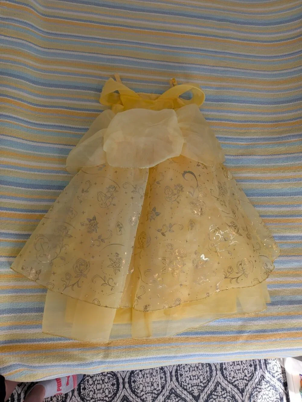 ⭐ Beautiful Disney Store Belle yellow ball gown costume 5/6